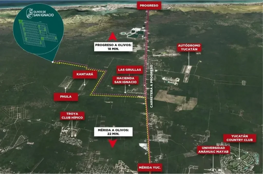 terrenos cerca de Progreso en San Ignacio, Yucatán